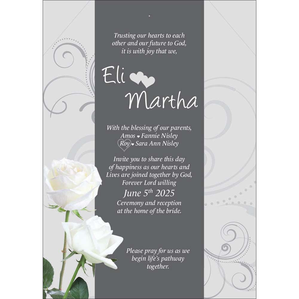 Custom Wedding Invitations. Graphic Design for Weddings. Printed on demand.