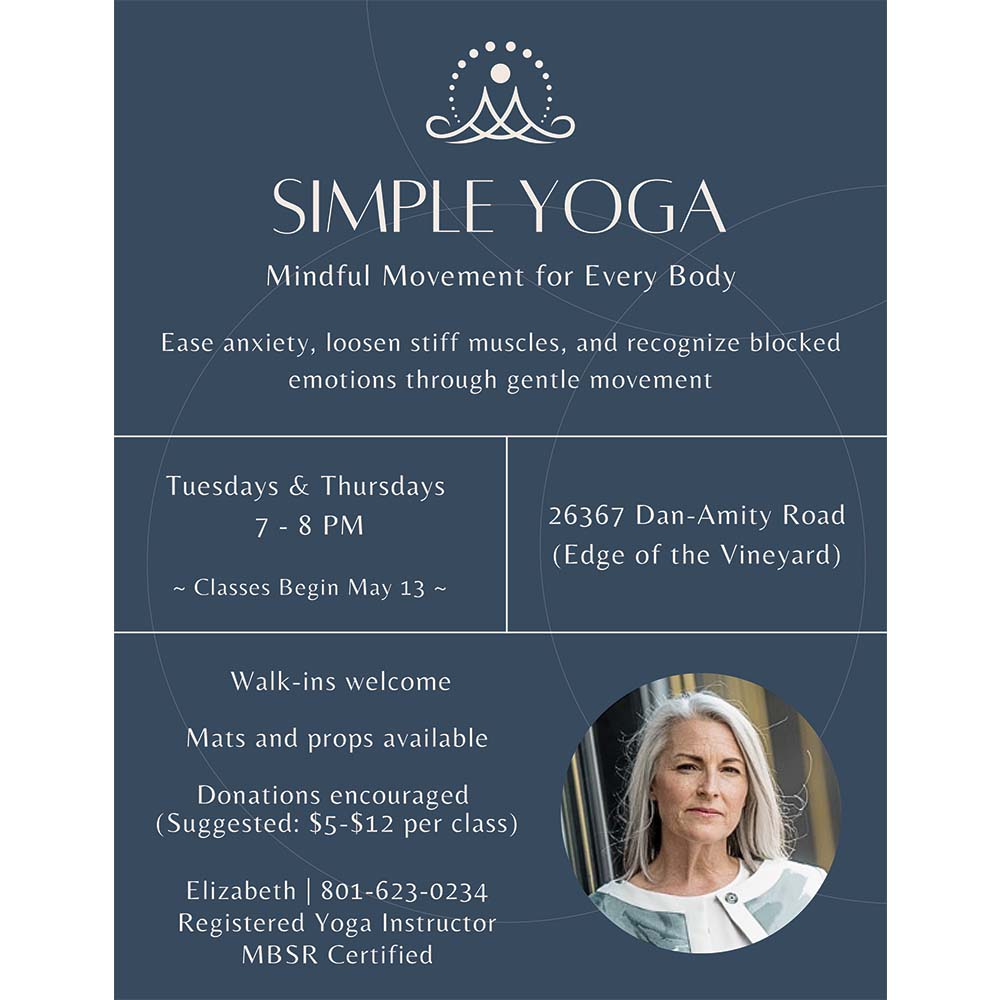 Advertisement Design for small businesses, Simple Yoga. Printed on demand.